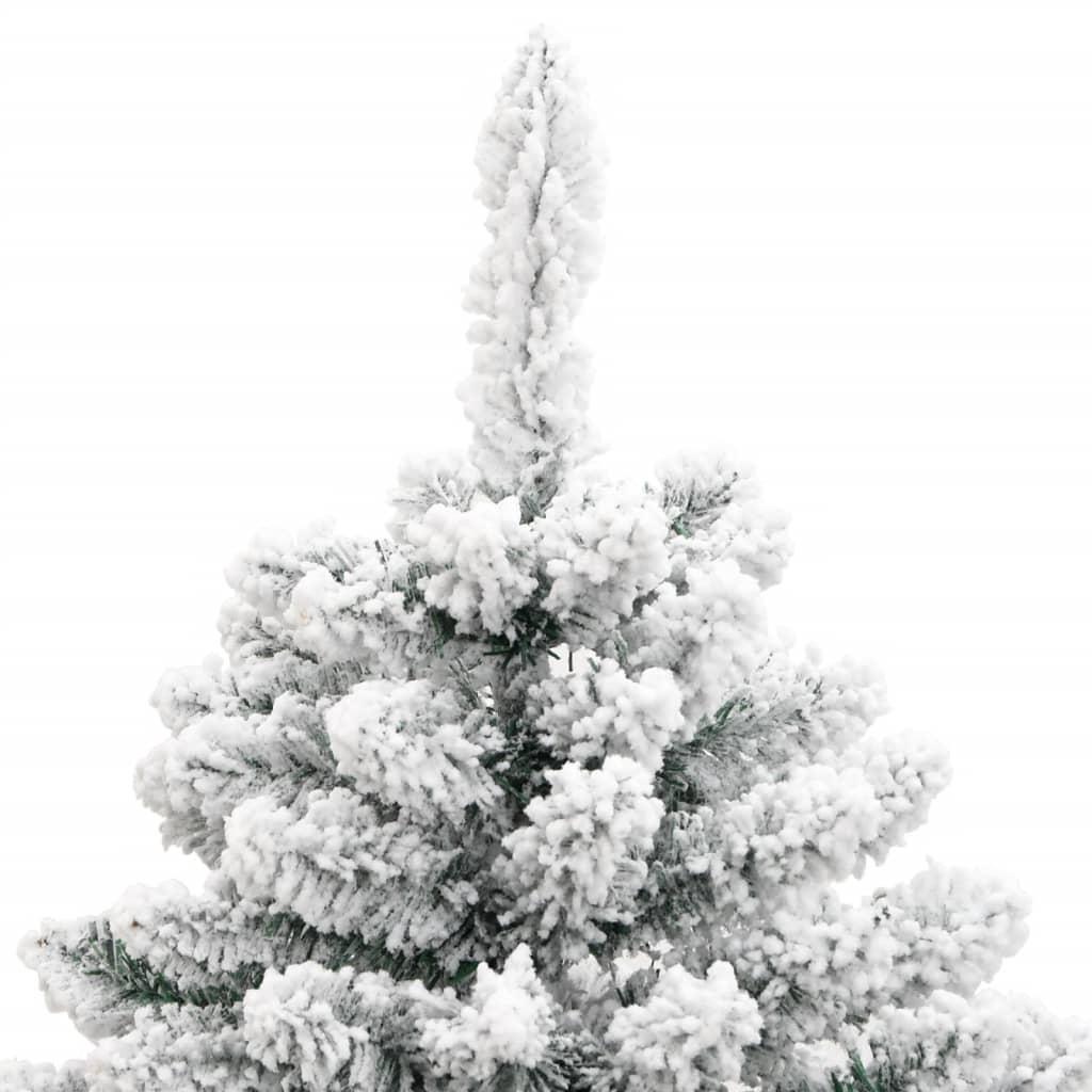 Artificial Hinged Christmas Tree with Flocked Snow 150 cm