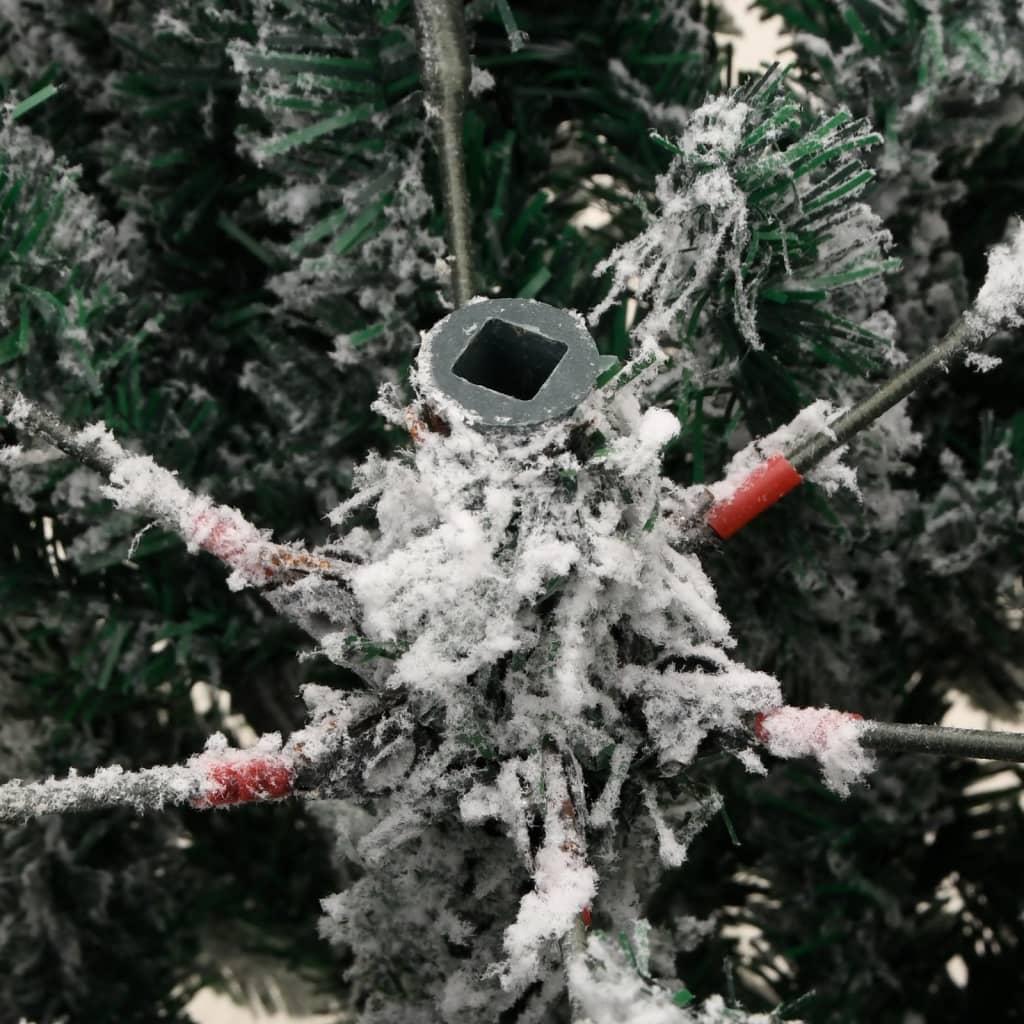 Artificial Hinged Christmas Tree with Flocked Snow 150 cm