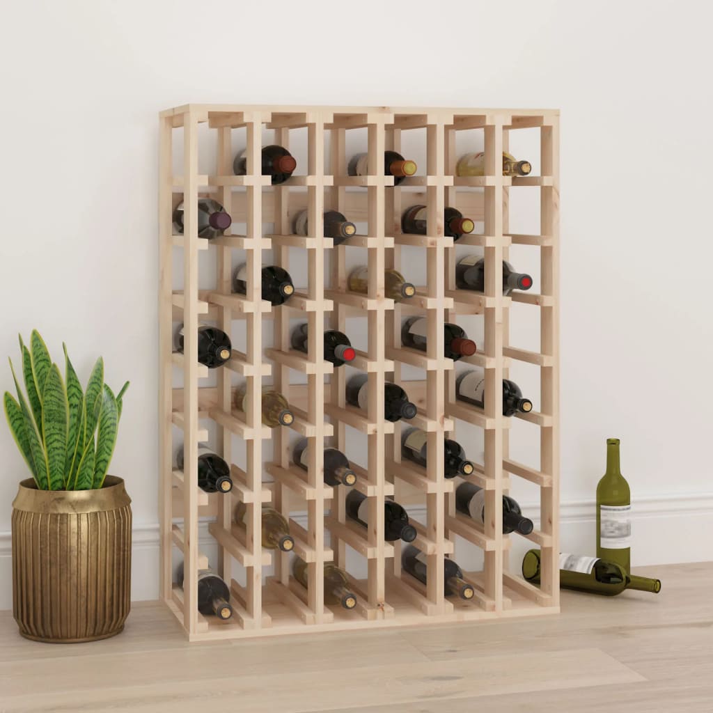 Wine Rack 70x33x94 cm Solid Wood Pine