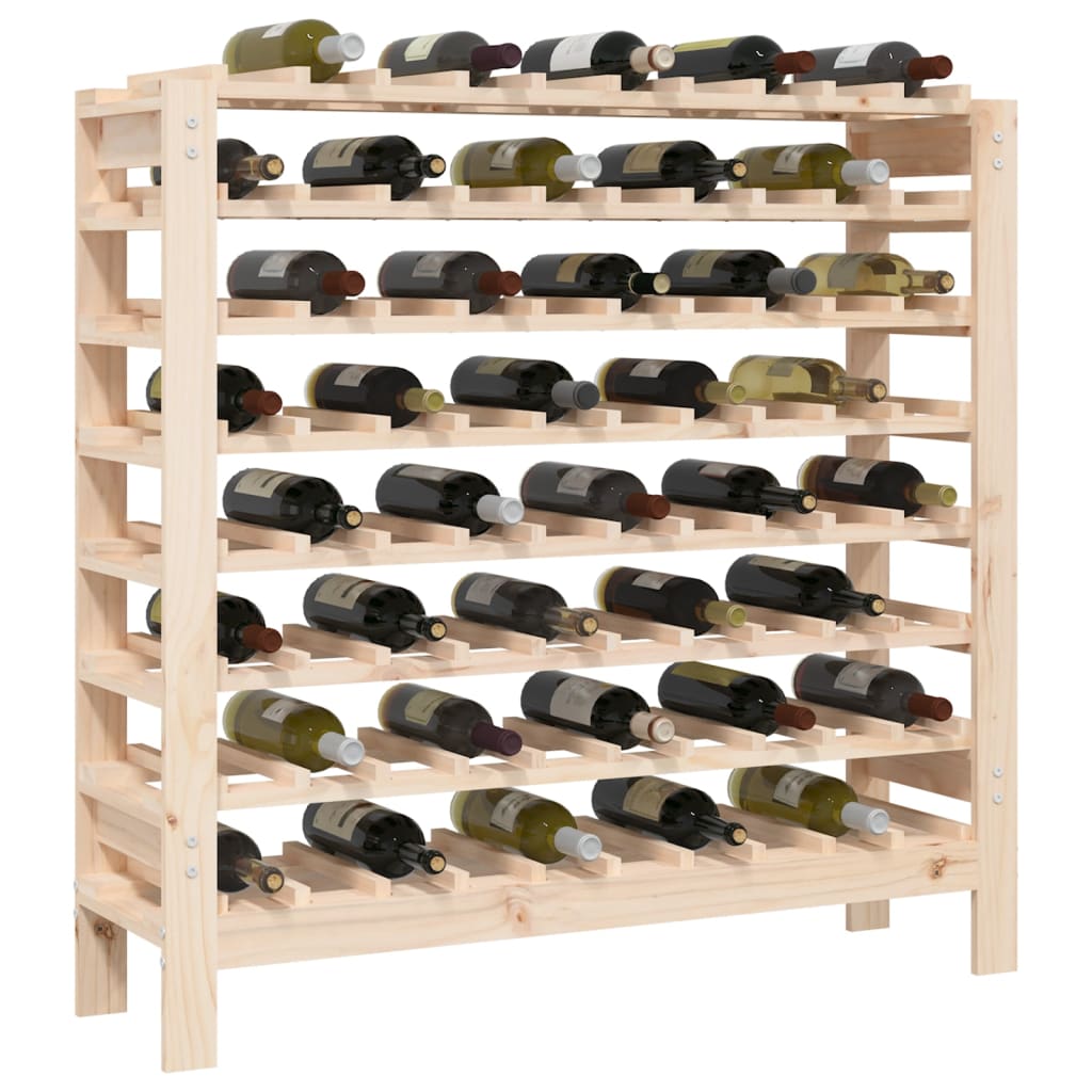 Wine Rack 109.5x30x107.5 cm Solid Wood Pine