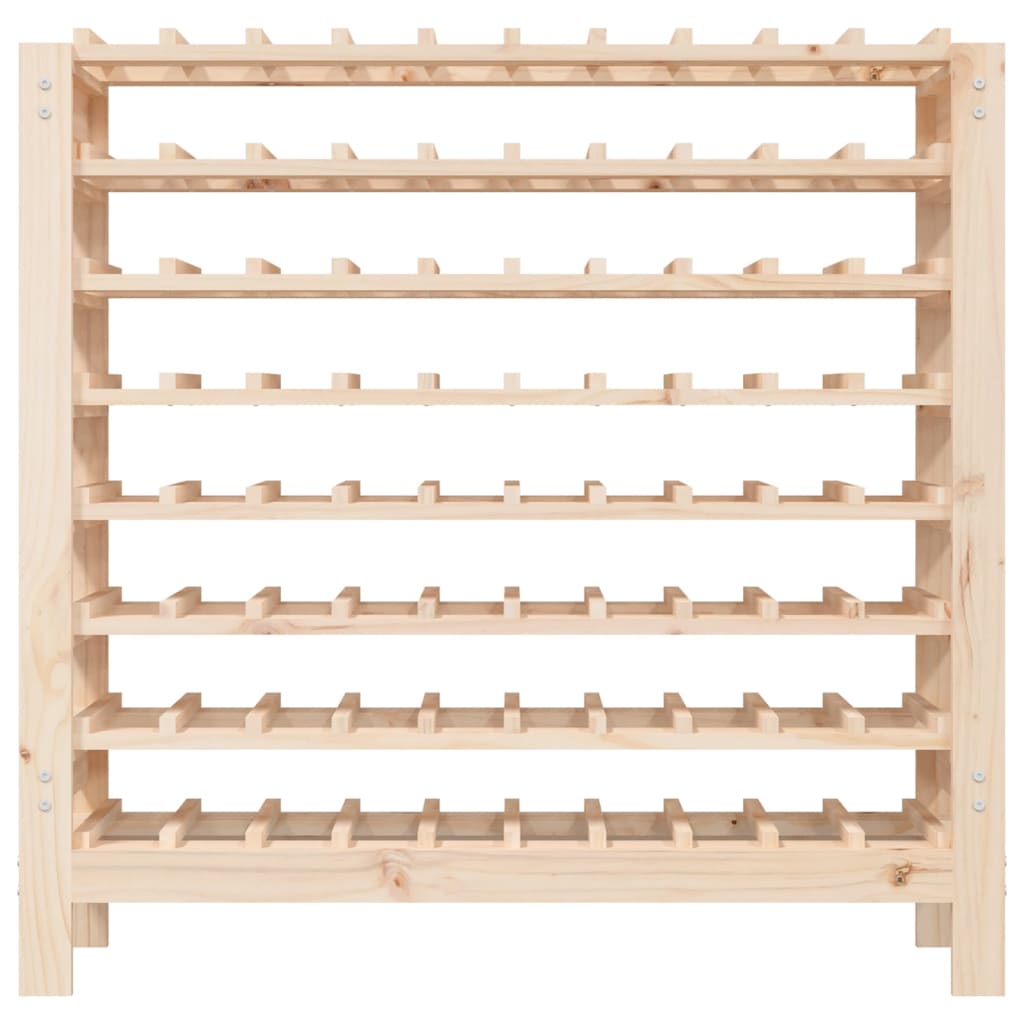 Wine Rack 109.5x30x107.5 cm Solid Wood Pine