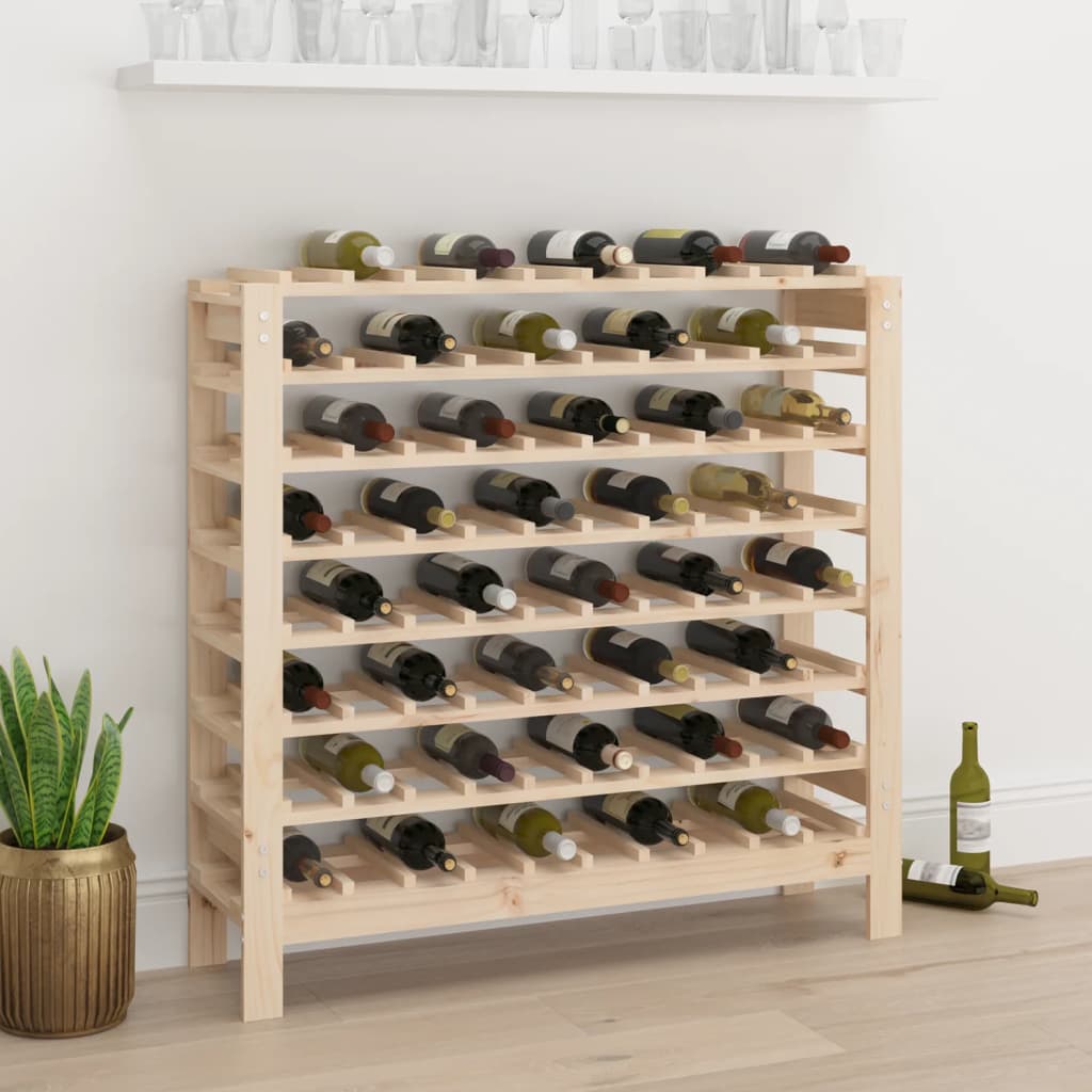 Wine Rack 109.5x30x107.5 cm Solid Wood Pine