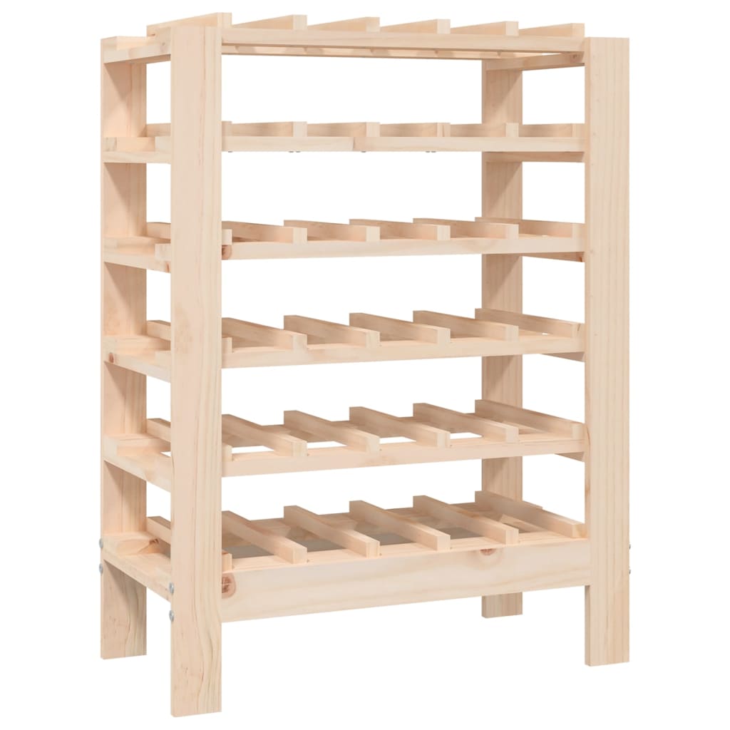 Wine Rack 61.5x30x82 cm Solid Wood Pine