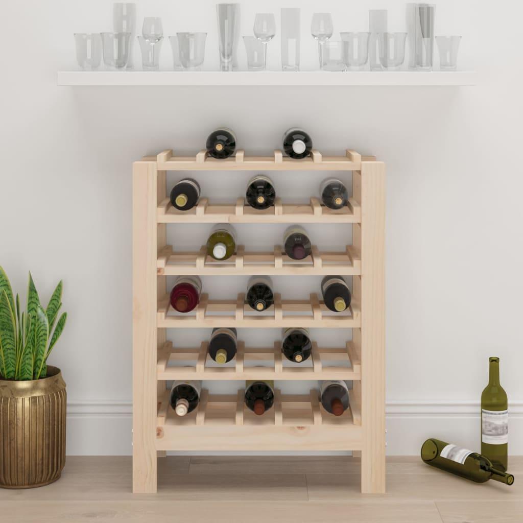 Wine Rack 61.5x30x82 cm Solid Wood Pine