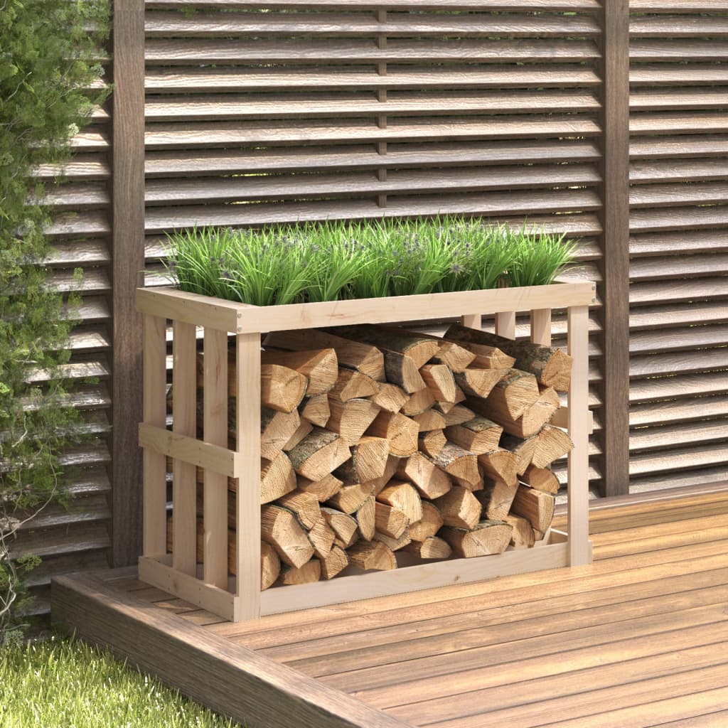 Outdoor Log Holder 108x52x74 cm Solid Wood Pine