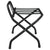 Luggage Rack with Backrest Black 56x39x52 cm