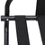 Luggage Rack with Backrest Black 56x39x52 cm