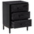 Bedside Cabinets 2 pcs Black 40x30x55 cm Solid Wood Pine