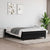 Box Spring Bed with Mattress Black 137x187 cm Double Size Fabric