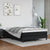 Box Spring Bed with Mattress Black 153x203 cm Queen Size Faux Leather