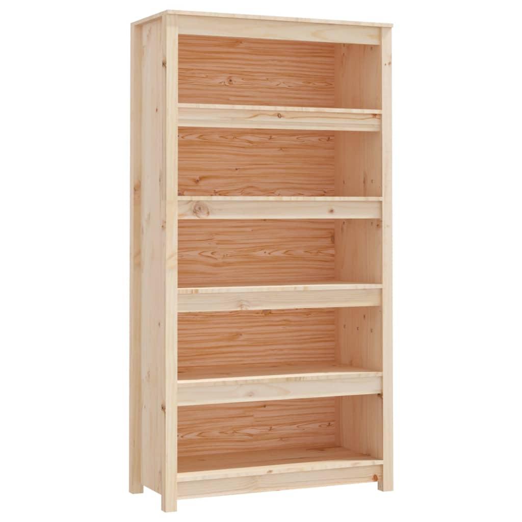 Book Cabinet 80x35x154 cm Solid Wood Pine