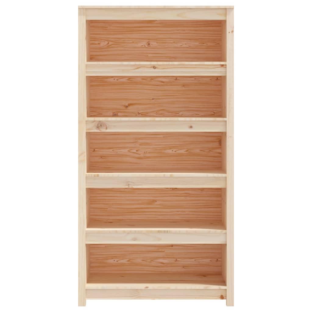 Book Cabinet 80x35x154 cm Solid Wood Pine