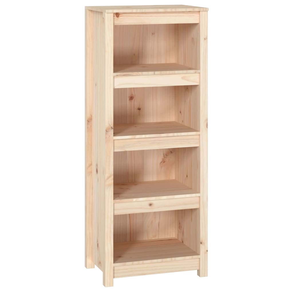 Book Cabinet 50x35x125.5 cm Solid Wood Pine