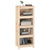 Book Cabinet 50x35x125.5 cm Solid Wood Pine