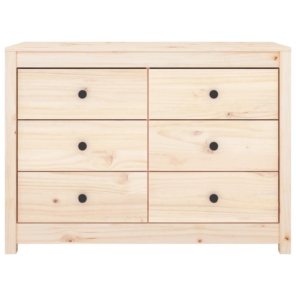 Side Cabinet 100x40x72 cm Solid Wood Pine