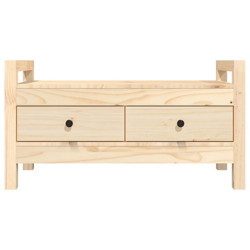 Hall Bench 80x40x43 cm Solid Wood Pine