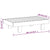 5 Piece Garden Lounge Set with Cream White Cushions Solid Wood