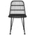 Garden Chairs 2 pcs Black 48x62x84 cm PE Rattan