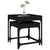 Side Tables 2 pcs Black Engineered Wood