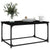 Coffee Table Black 80x50x40 cm Engineered Wood and Iron