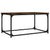 Coffee Table Smoked Oak 80x50x40 cm Engineered Wood and Iron