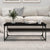 Coffee Table Black 102x50x40 cm Engineered Wood and Iron