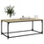 Coffee Table Sonoma Oak 102x50x40 cm Engineered Wood and Iron