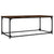 Coffee Table Smoked Oak 102x50x40 cm Engineered Wood and Iron