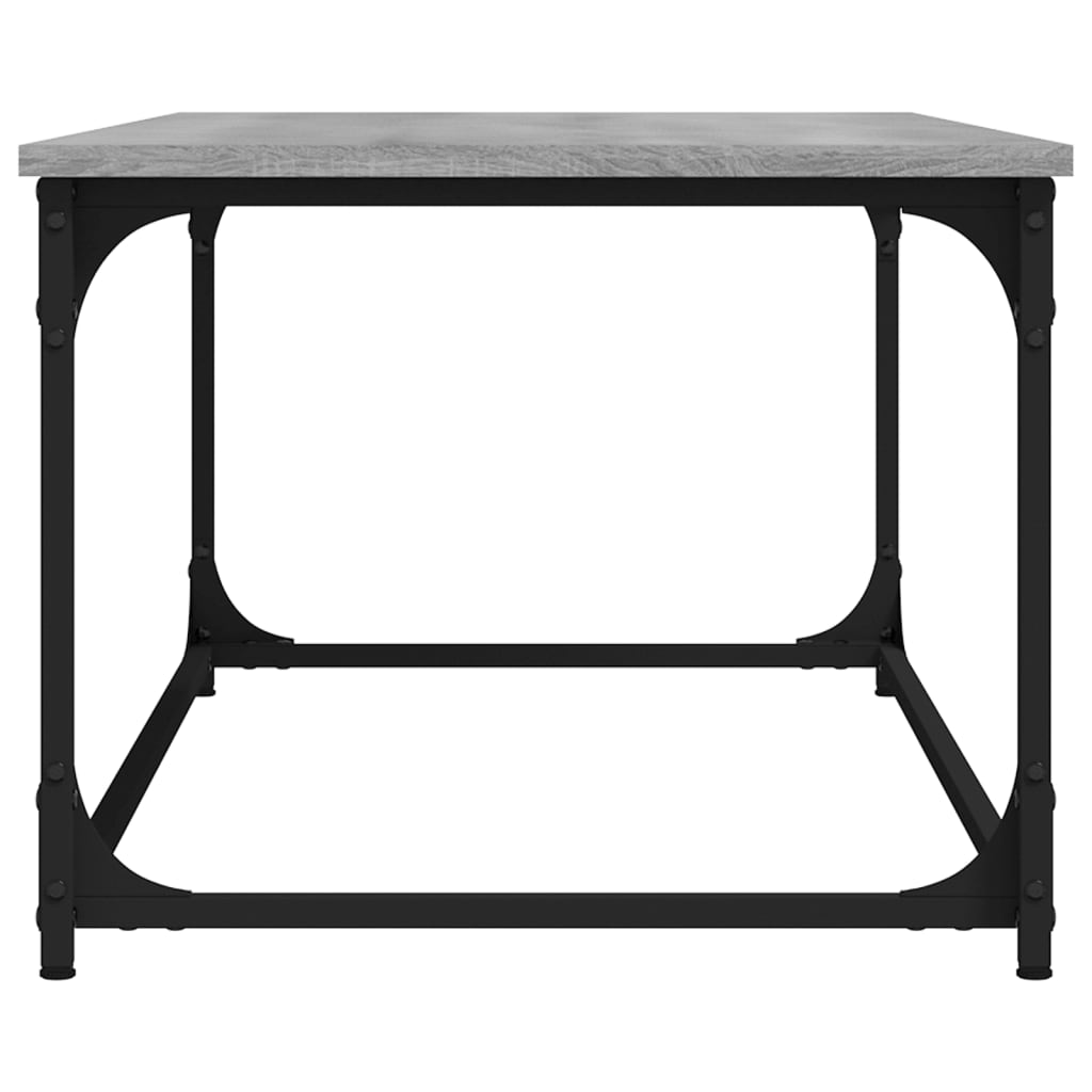 Coffee Table Grey Sonoma 102x50x40 cm Engineered Wood and Iron