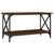 Coffee Table Brown Oak 80x45x45 cm Engineered Wood and Iron