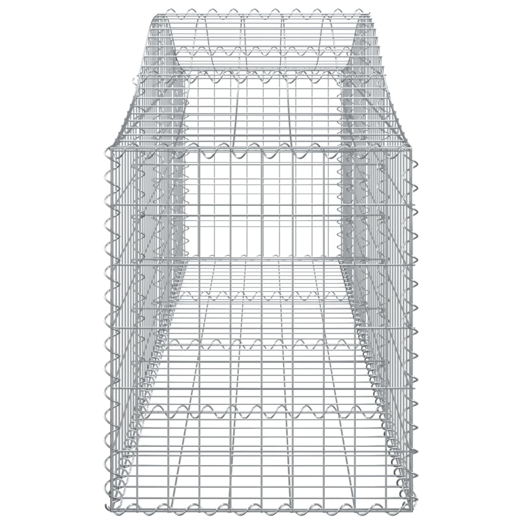 Arched Gabion Baskets 5 pcs 200x50x60/80 cm Galvanised Iron
