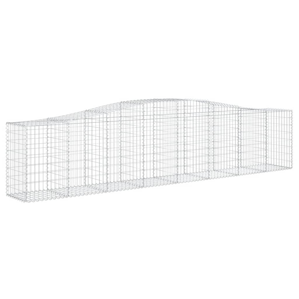 Arched Gabion Baskets 3 pcs  400x50x80/100 cm Galvanised Iron