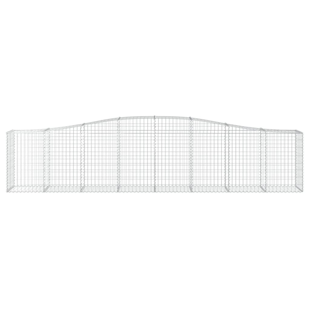 Arched Gabion Baskets 3 pcs  400x50x80/100 cm Galvanised Iron
