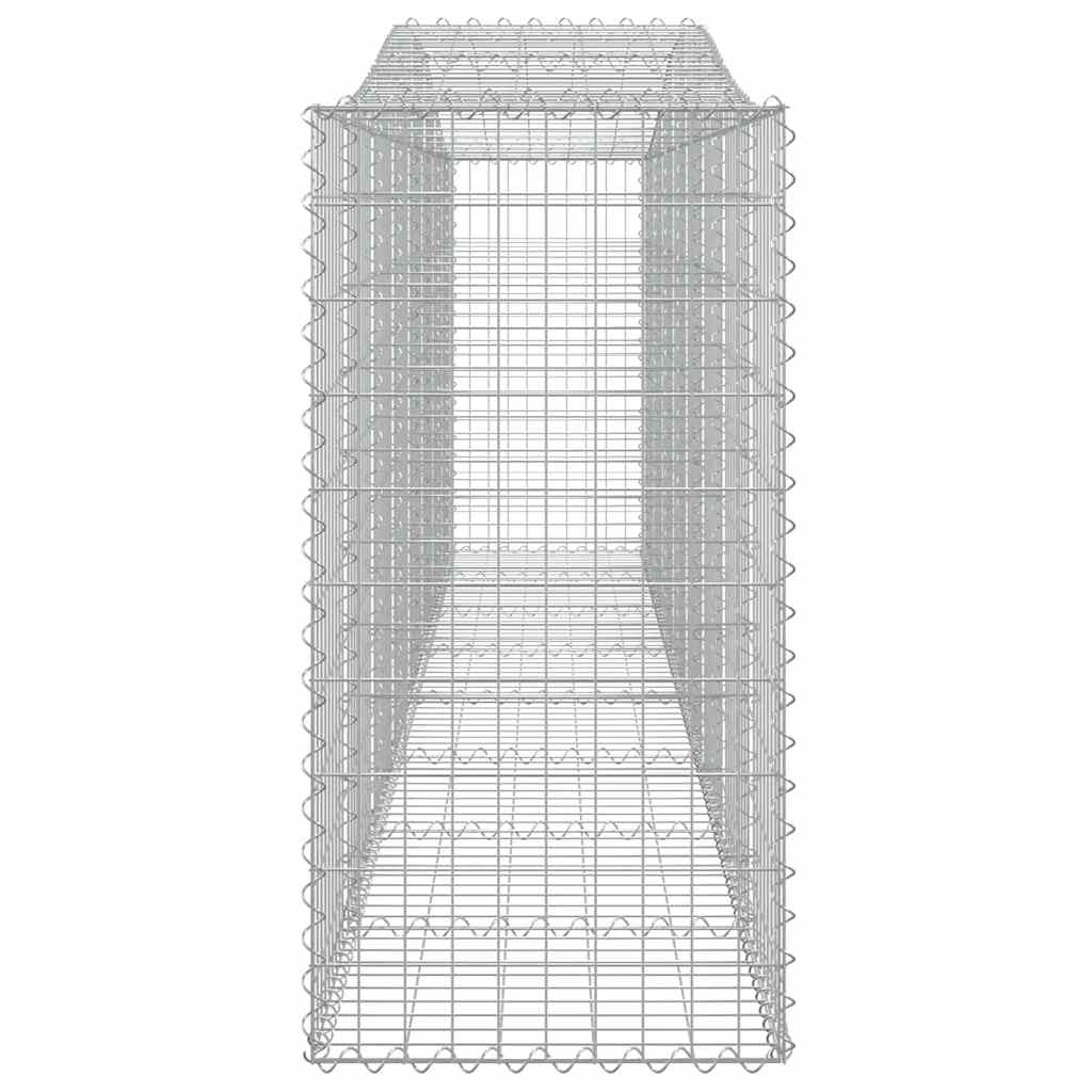 Arched Gabion Baskets 9 pcs 400x50x100/120 cm Galvanised Iron