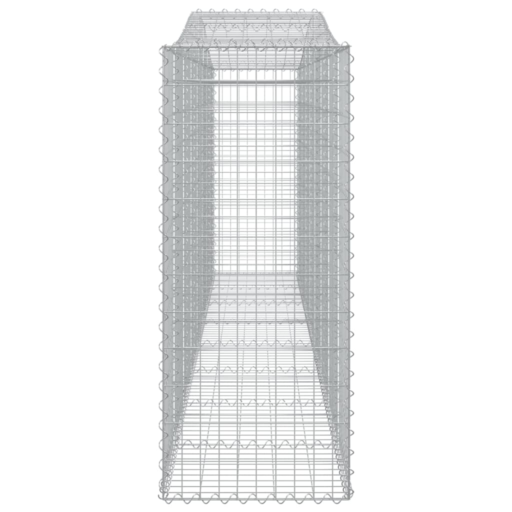 Arched Gabion Baskets 2 pcs 400x50x120/140 cm  Galvanised Iron
