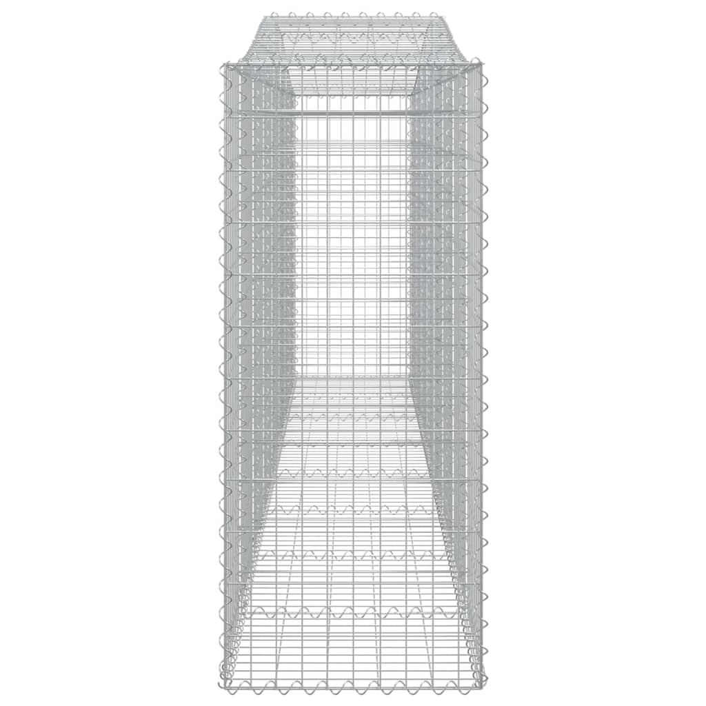 Arched Gabion Baskets 3 pcs  400x50x120/140 cm  Galvanised Iron