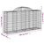 Arched Gabion Baskets 3 pcs 200x50x100/120 cm Galvanised Iron