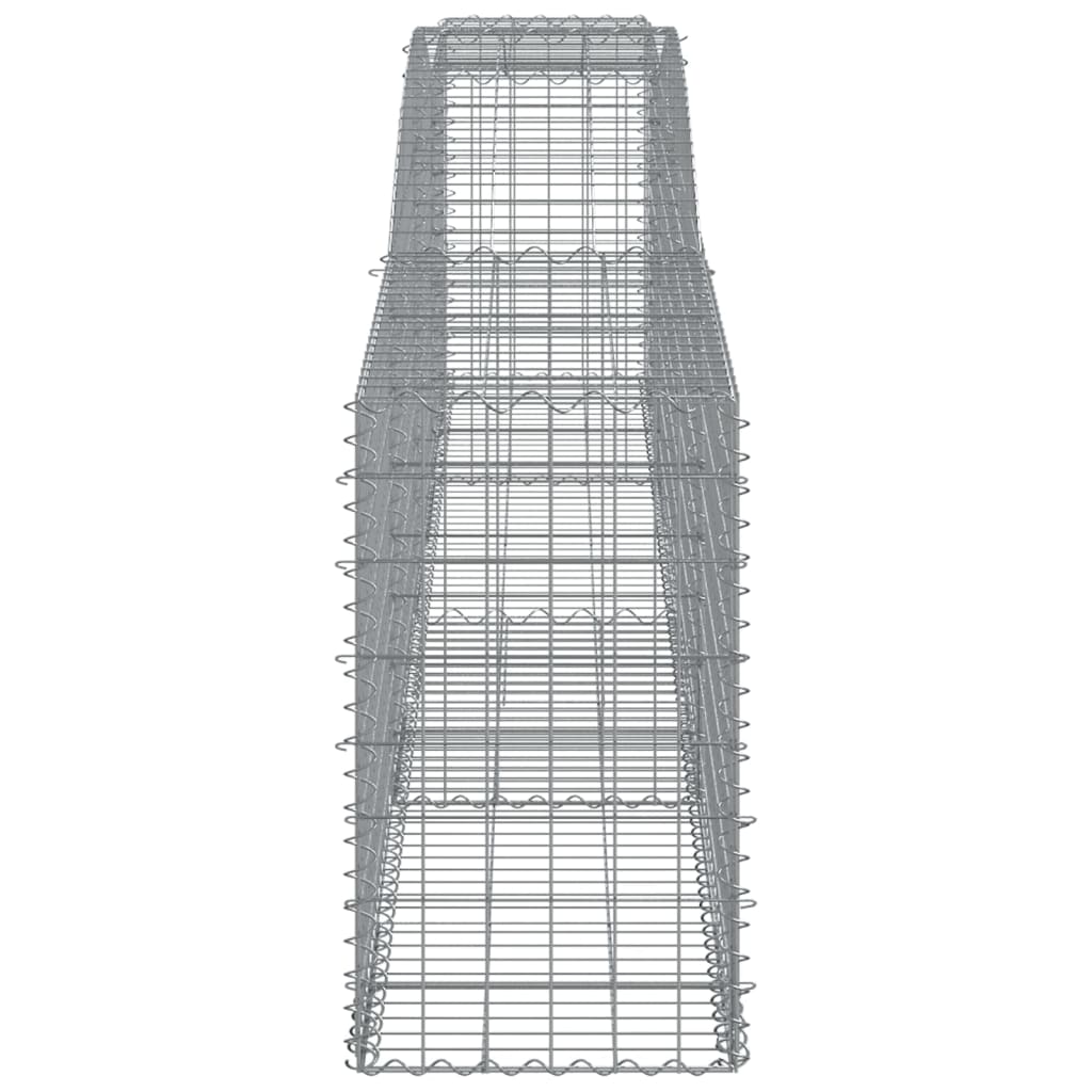 Arched Gabion Baskets 7 pcs 400x50x80/100 cm Galvanised Iron