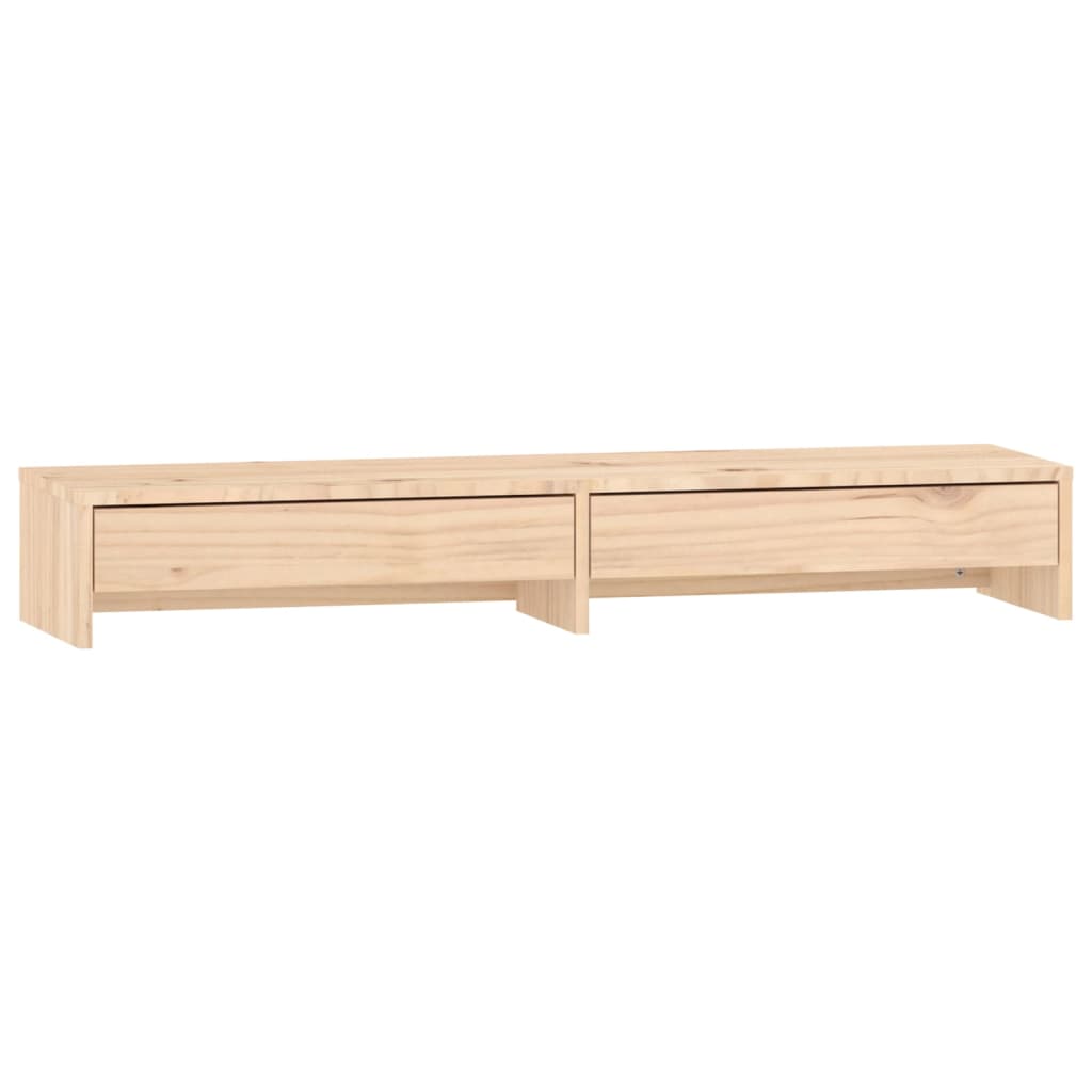 Monitor Stand 100x27x15 cm Solid Wood Pine