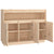 Sideboard 104.5x34x80 cm Solid Wood Pine