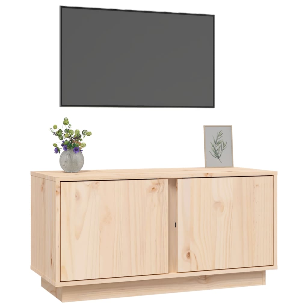 TV Cabinet 80x35x40.5 cm Solid Wood Pine