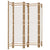 Folding 5-Panel Room Divider 200 cm Bamboo and Canvas