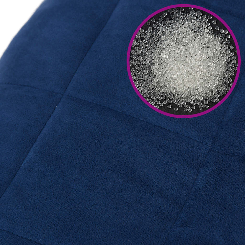 Weighted Blanket Blue 150x200 cm 7 kg Fabric