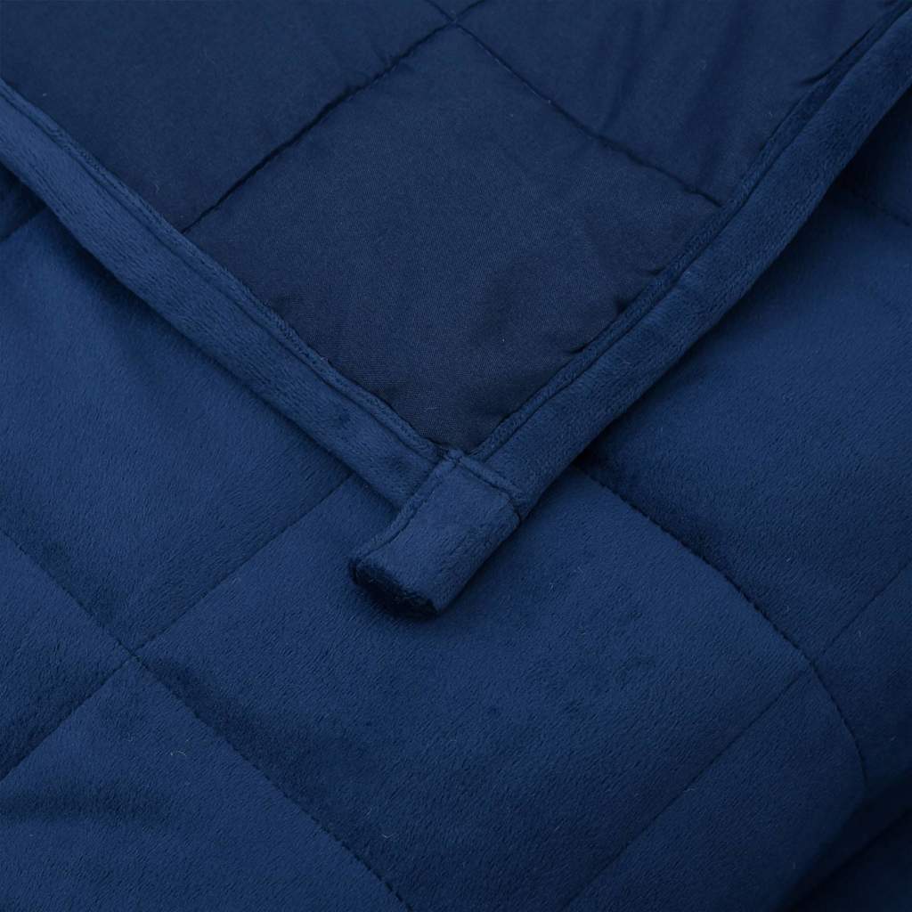 Weighted Blanket Blue 155x220 cm 7 kg Fabric