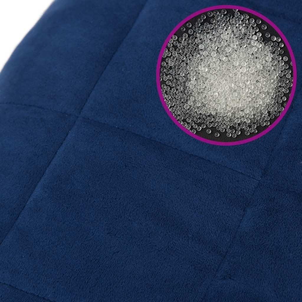 Weighted Blanket Blue 155x220 cm 11 kg Fabric