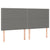 Box Spring Bed with Mattress Dark Grey 153x203 cm Queen Size Fabric