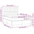 Box Spring Bed with Mattress Dark Grey 137x187 cm Double Size Fabric