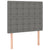 Box Spring Bed with Mattress Dark Grey 106x203 cm King Single Size Fabric