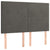 Box Spring Bed with Mattress Dark Grey 137x187 cm Double Size Velvet
