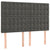 Box Spring Bed with Mattress Dark Grey 137x187 cm Double Size Velvet